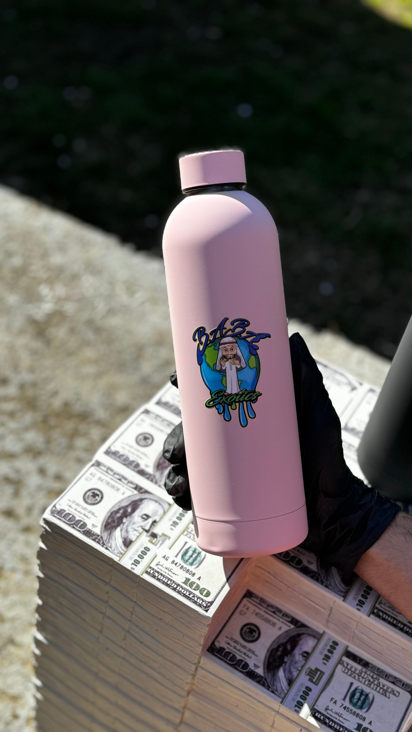 Babas custom stainless steel bottle