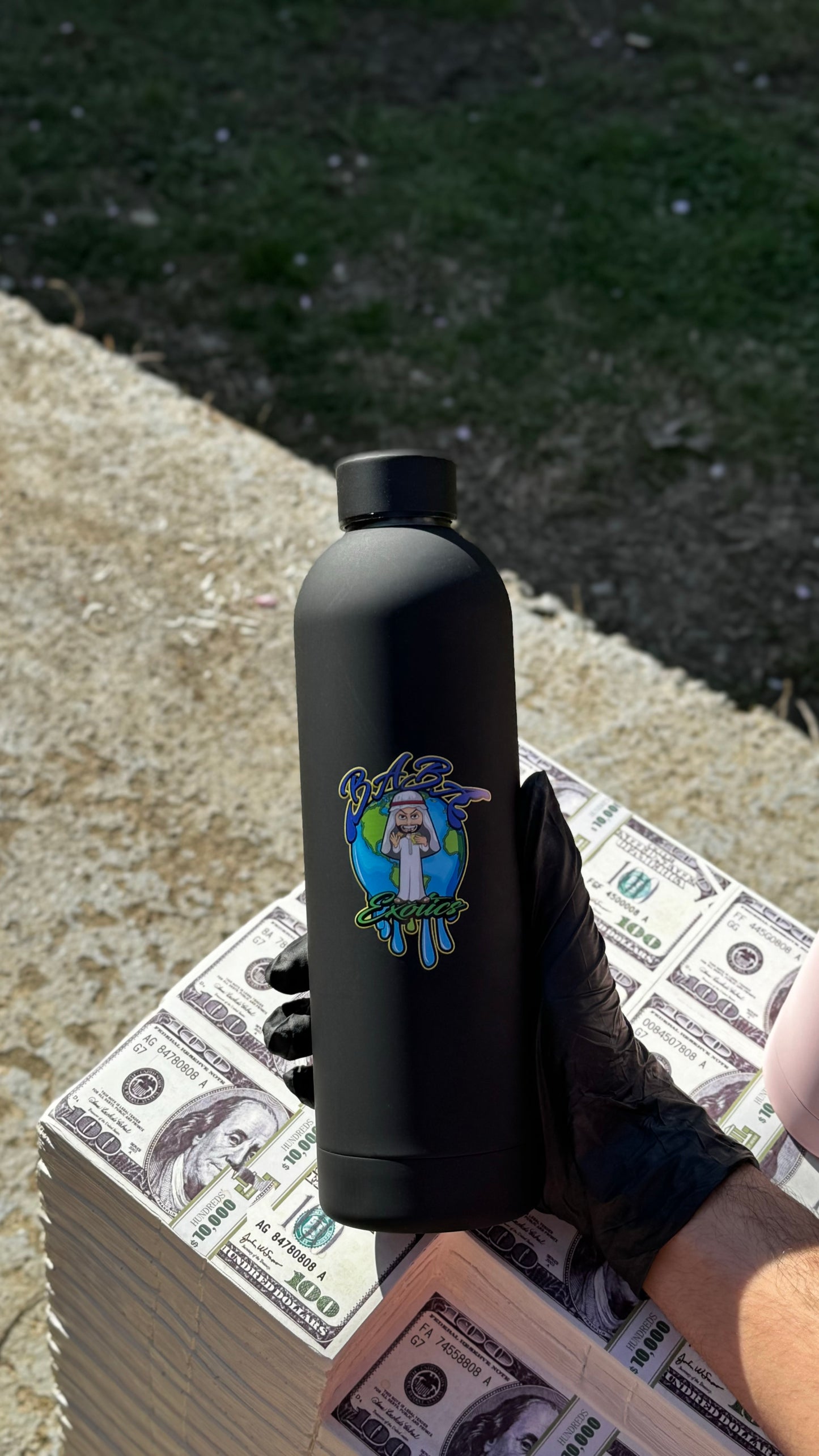 Babas custom stainless steel bottle