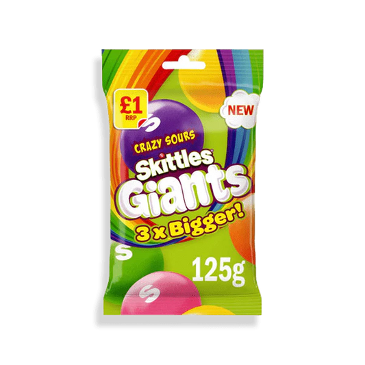 Skittle Giants Crazy sour Flavor