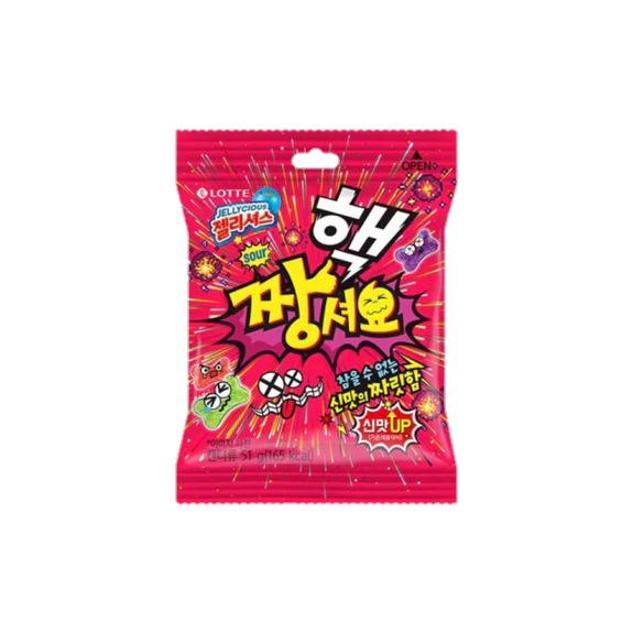 LOTTE JELLYCIOUS EXTREMELY SOUR FRUITS Gummy